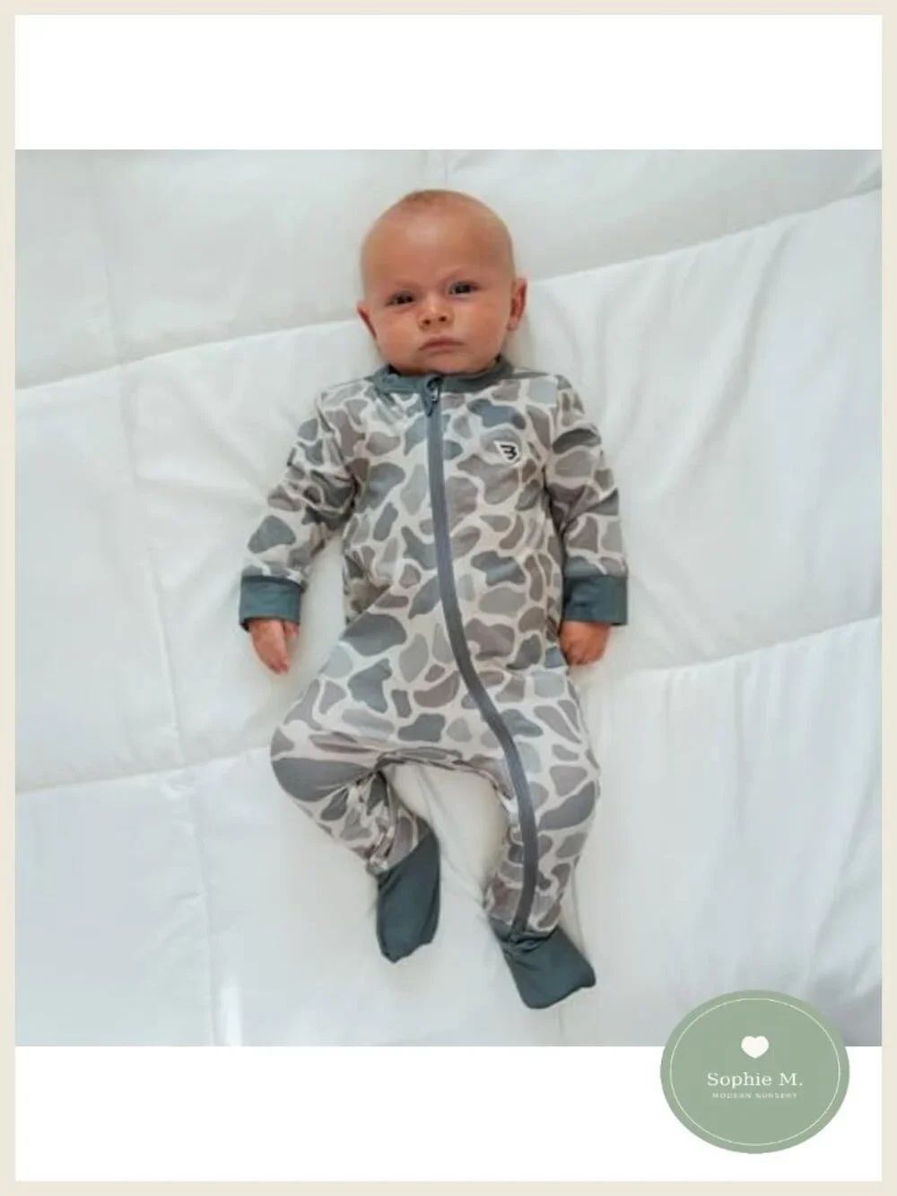 Baby Zip-Up Footie Romper with Fold-Over Cuffs Long Sleeve